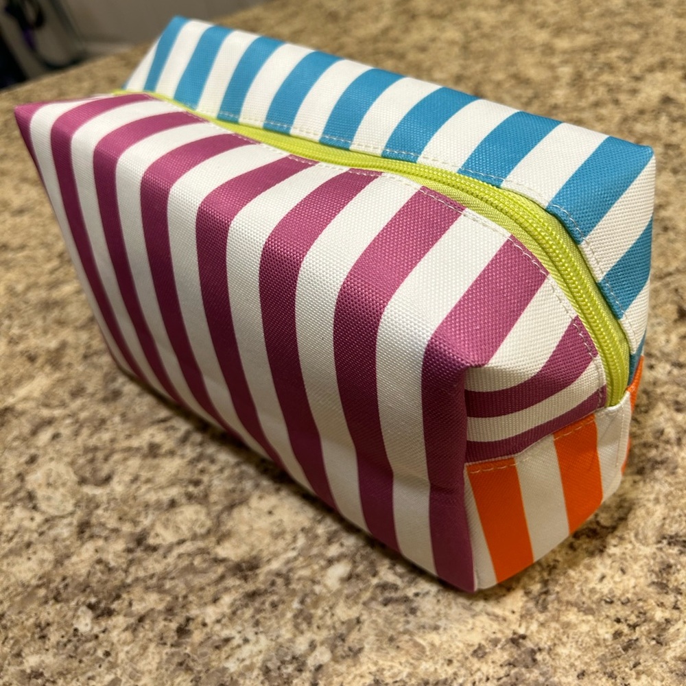 Shiraleah Chicago Multicolor Striped Waterproof Zip Pouch